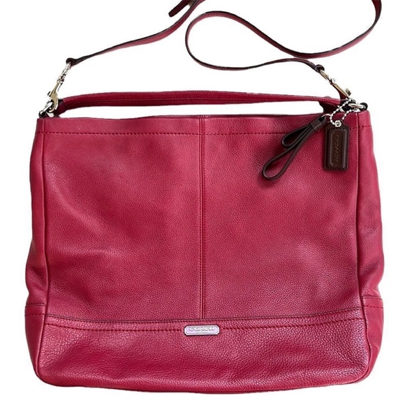 Coach Handbags - Coach Park Leather Crossbody Bag / Purse Black Cherry NWT